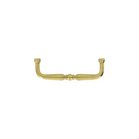 Deltana PCT350U33 Traditional Wire Pull Polished Brass, 10PK PCT350U3-XCP10